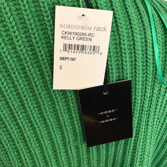 NWT Code X Mode Knit Green Cardigan Sweater - Picture 12 of 12
